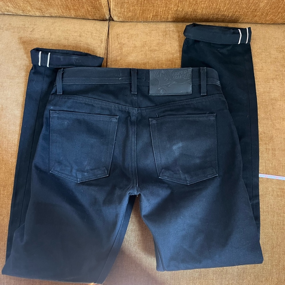 WEIRD GUY SOLID BLACK SELVEDGE JEAN -
SOLID BLACK